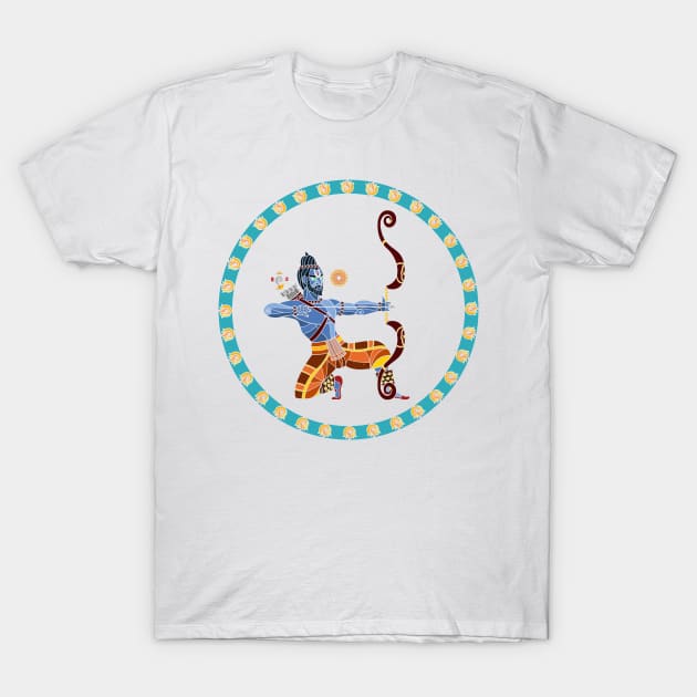 Rama-Divine Archer T-Shirt by artofkarthik